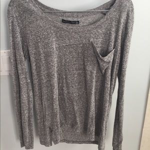 Grey long sleeve shirt